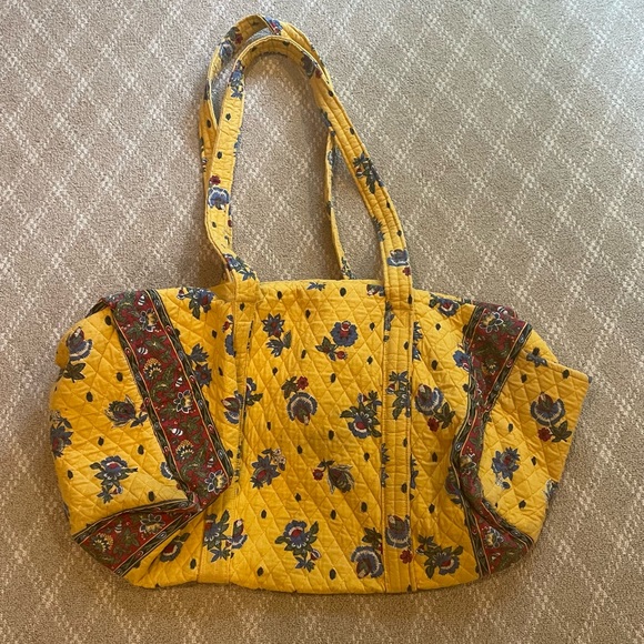 Vera Bradley Bags Vera Bradley Yellow Duffle Bag Poshmark